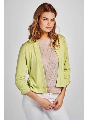 Gilet manches longues vert MORE & MORE femme