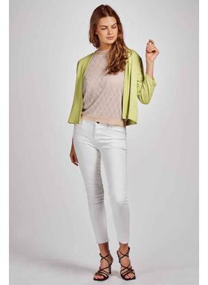 Gilet manches longues vert MORE & MORE femme