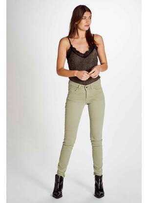 Jeans coupe slim vert MAC pour femme