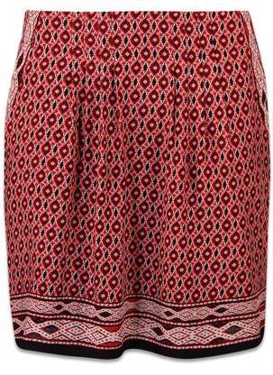 Jupe courte rouge EDC femme