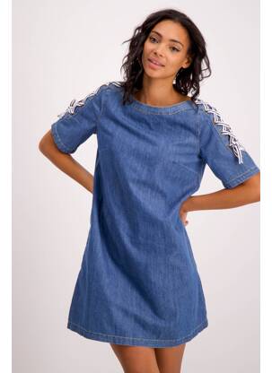Robe mi-longue bleu EDC pour femme