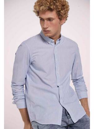Chemise manches longues blanc TOM TAILOR homme