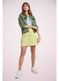 Jupe courte jaune TOM TAILOR femme