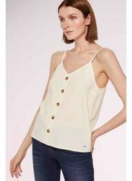Débardeur beige TOM TAILOR femme