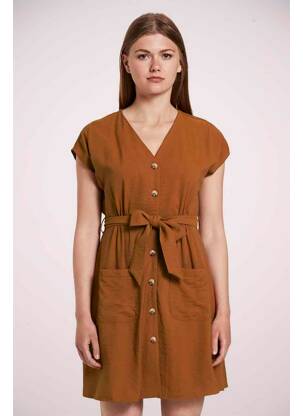 Robe courte marron TOM TAILOR femme