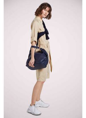 Robe mi-longue beige TOM TAILOR femme