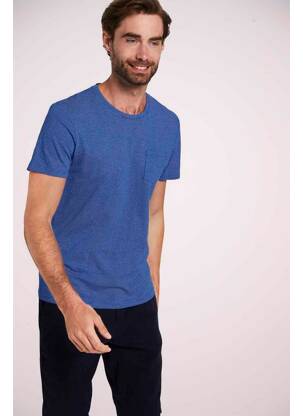T-shirt bleu TOM TAILOR pour homme