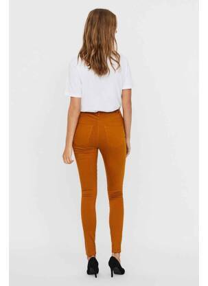 Pantalon slim marron VERO MODA femme