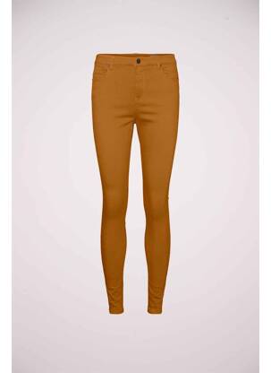 Pantalon slim marron VERO MODA femme