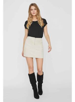 Mini-jupe beige VERO MODA femme