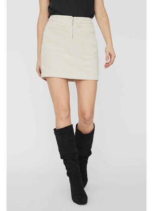 Mini-jupe beige VERO MODA femme