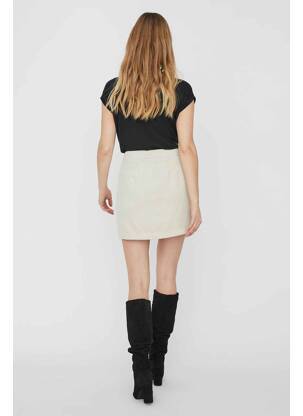 Mini-jupe beige VERO MODA femme