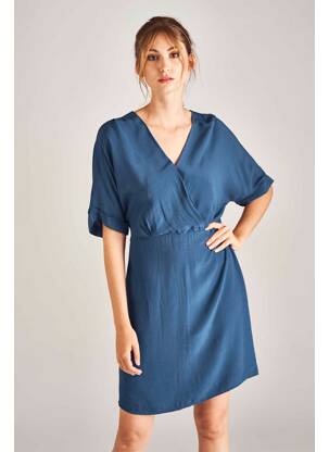 Robe mi-longue bleu VERO MODA femme