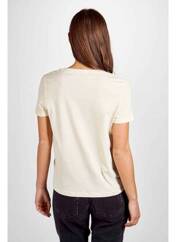 T-shirt beige VERO MODA pour femme seconde vue