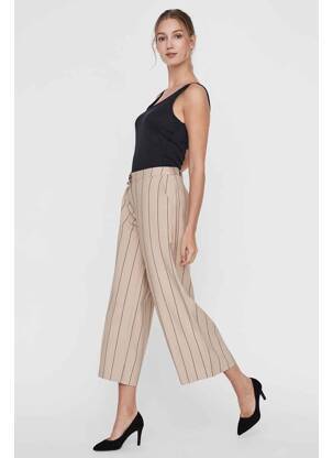 Pantalon 7/8 beige VERO MODA femme