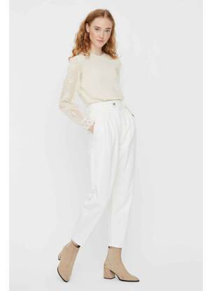 Jeans coupe droite blanc VERO MODA femme