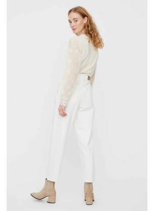 Jeans coupe droite blanc VERO MODA femme