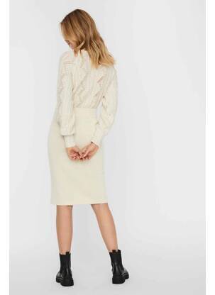 Jupe mi-longue beige VERO MODA femme