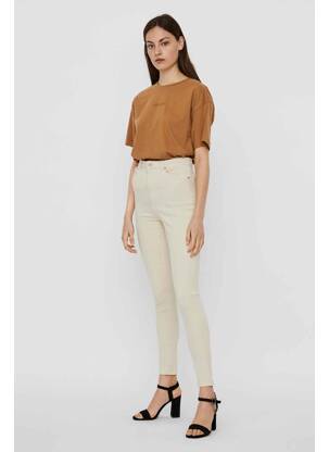 Jeans skinny beige VERO MODA femme