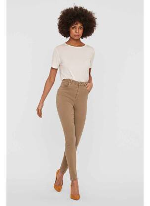 Jeans skinny marron VERO MODA femme