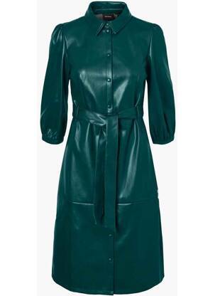 Robe mi-longue vert VERO MODA femme