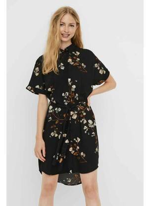 Robe mi-longue noir VERO MODA femme