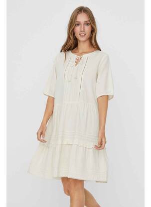 Robe courte beige VERO MODA femme