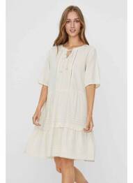 Robe courte beige VERO MODA femme