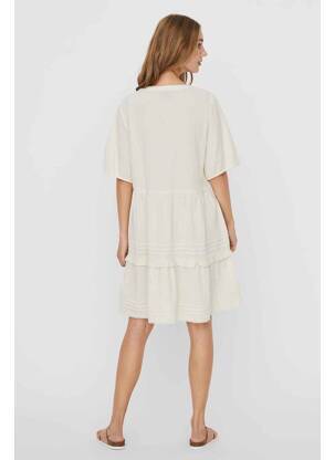 Robe courte beige VERO MODA femme