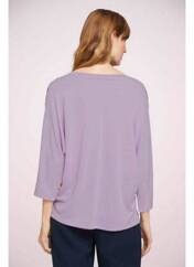 T-shirt violet TOM TAILOR pour femme seconde vue