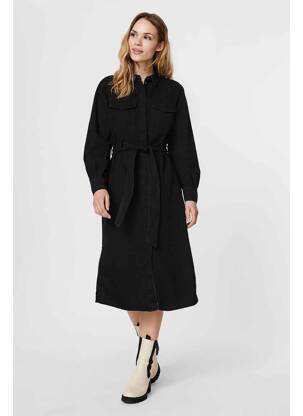 Robe mi-longue noir VERO MODA femme