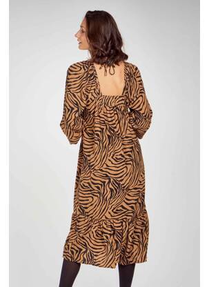 Robe mi-longue marron VERO MODA femme