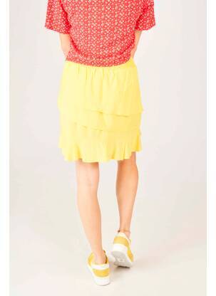 Jupe mi-longue jaune NA-KD femme