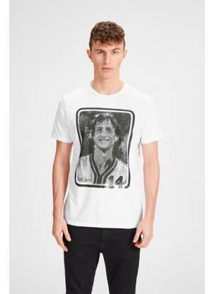 T-shirt blanc JACK & JONES homme