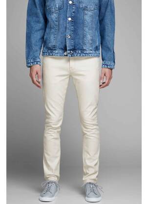 Jeans coupe slim blanc JACK & JONES pour homme