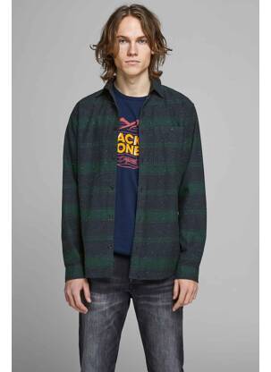 Chemise manches longues vert JACK & JONES homme