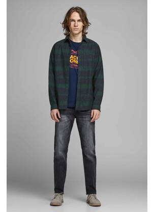 Chemise manches longues vert JACK & JONES homme