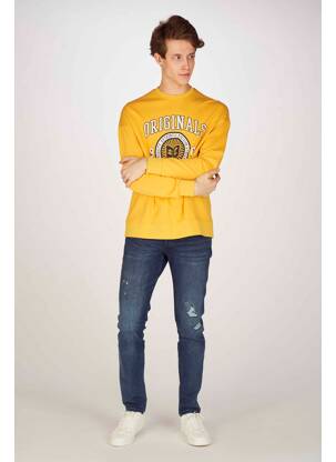 Sweat-shirt jaune JACK & JONES homme