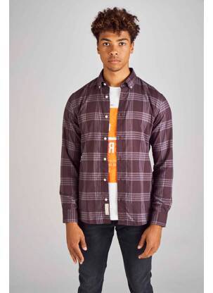 Chemise manches longues beige JACK & JONES homme
