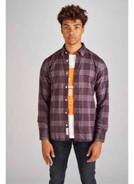Chemise manches longues beige JACK & JONES homme