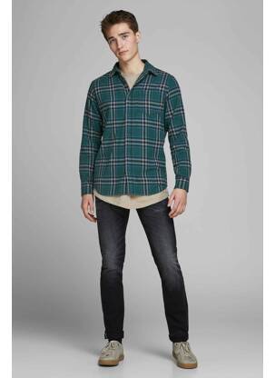 Chemise manches longues vert JACK & JONES homme