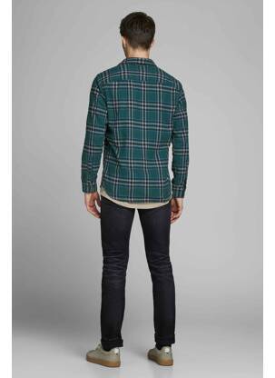 Chemise manches longues vert JACK & JONES homme