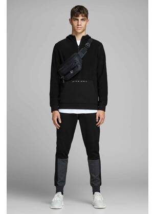 Sweat-shirt à capuche noir JACK & JONES homme