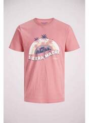 T-shirt rose JACK & JONES pour garçon seconde vue