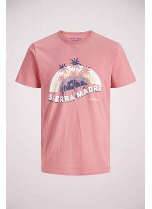 T-shirt rose JACK & JONES pour garçon