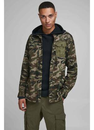 Chemise manches longues vert JACK & JONES homme