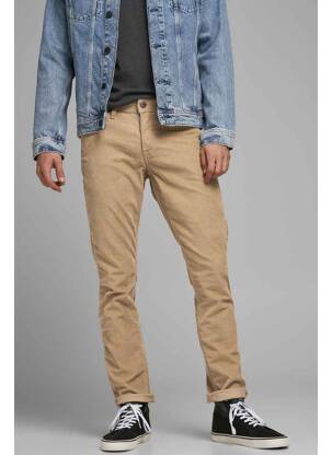 Pantalon slim beige JACK & JONES homme