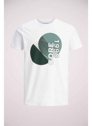 T-shirt blanc JACK & JONES pour homme