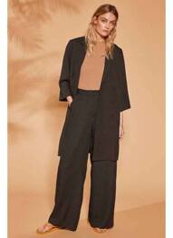 Pantalon large noir VILA femme