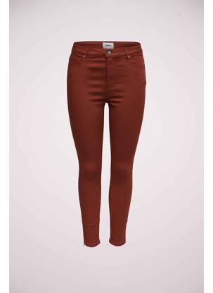 Pantalon 7/8 marron ONLY femme